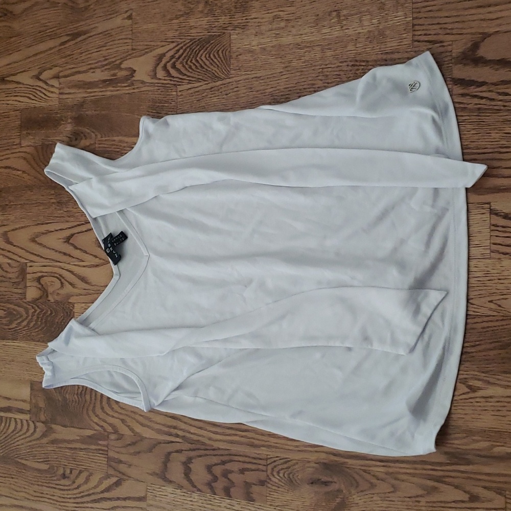(XS) Marble Minimalist Top Sleeveless Neutral Cottagecore Semi Casual